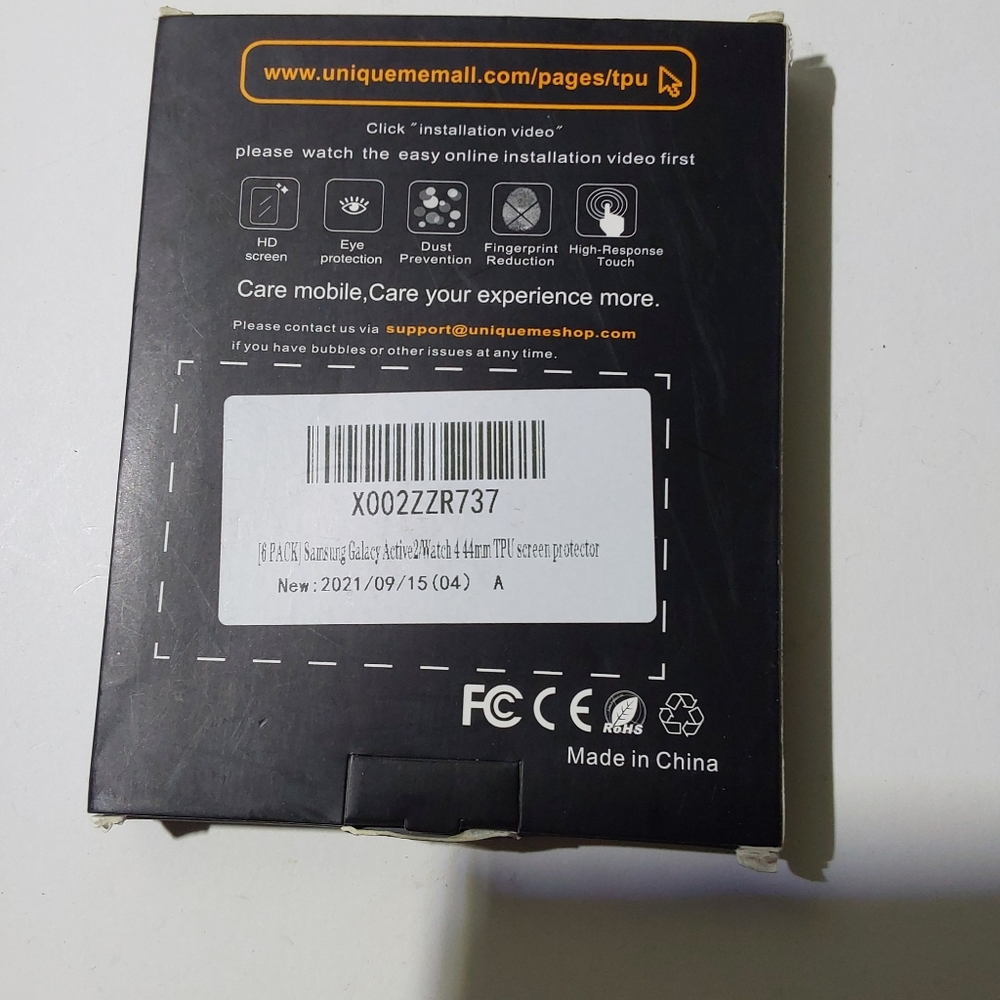 6 pack screen protector for Samsung Galaxy watch active 2 44mm (13) - Picture 2 of 9